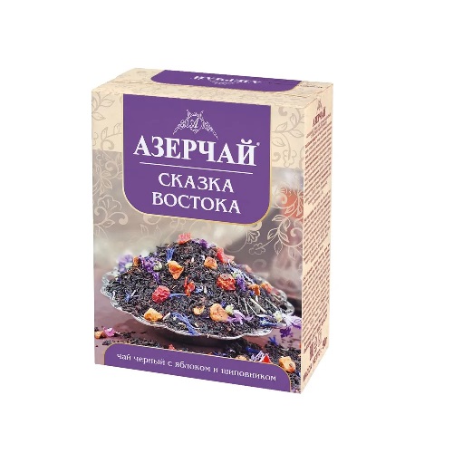 Азерчай чай черный Сказка Востока с яблоком и шиповником, 90 гр Азерчай чай черный Сказка Востока с яблоком и шиповником, 90 гр